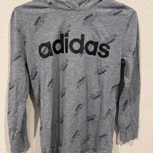 Adidas Heather Gray Hoodie